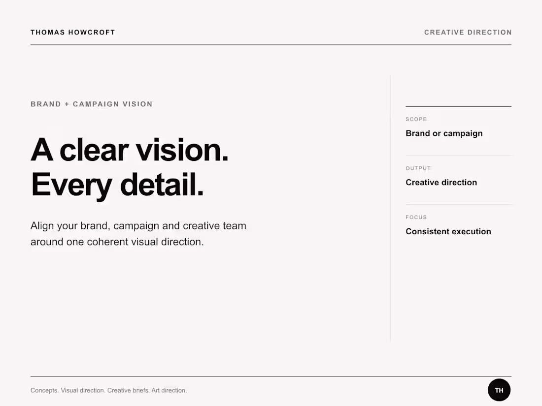 Cover image for Fractional Creative Direction for a Campaign