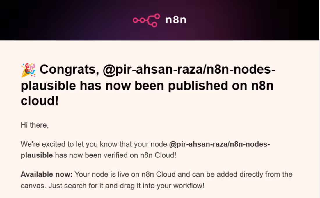 Cover image for Got verified on n8n Cloud.