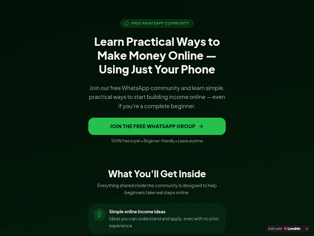 Cover image for This is a lead-generation landing