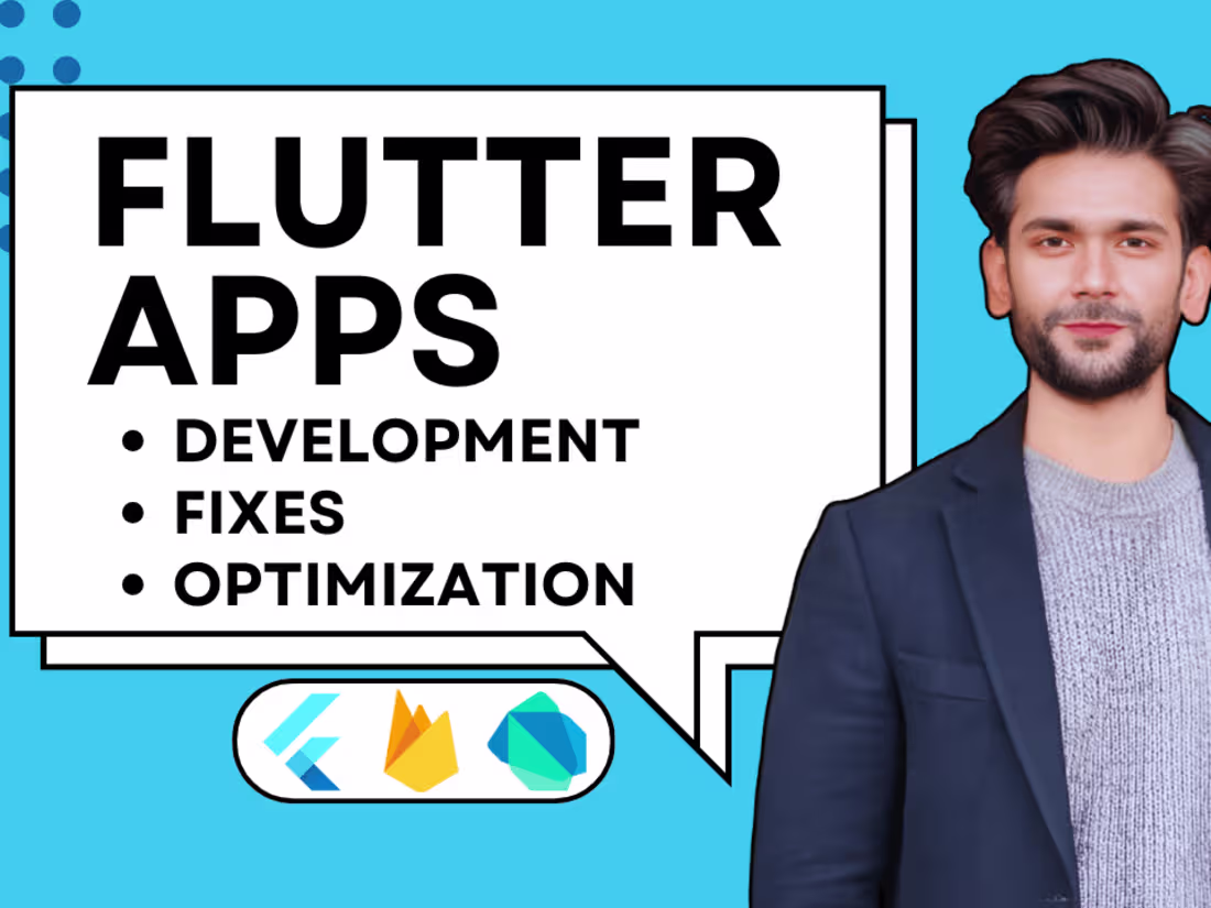 Cover image for I will develop a Custom Flutter Mobile App for Android and iOS.