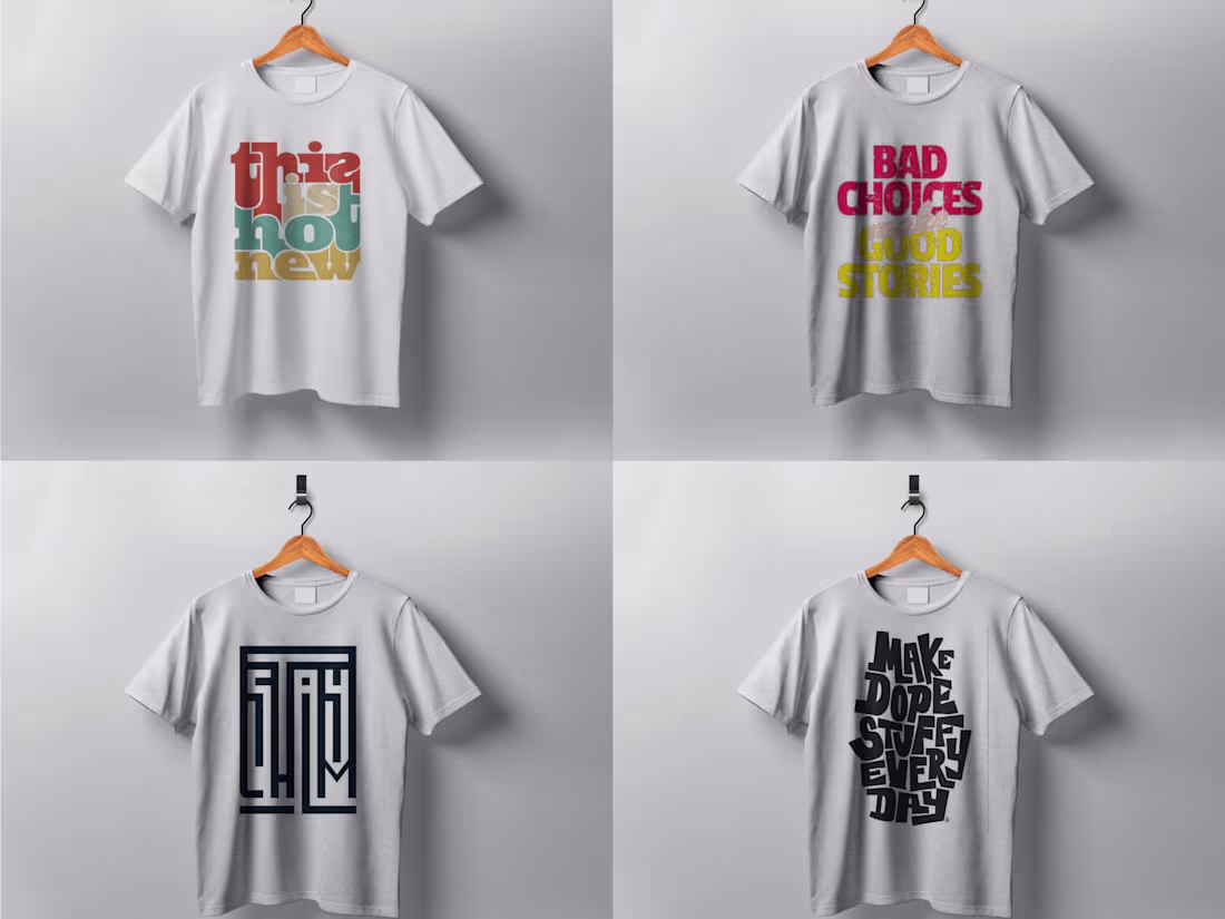 Cover image for Typography t shirt design 