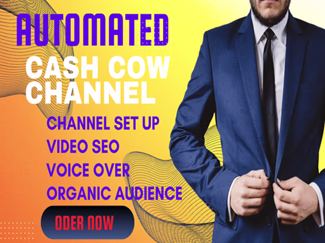 Cover image for I will create a professional YouTube channel, and monetization