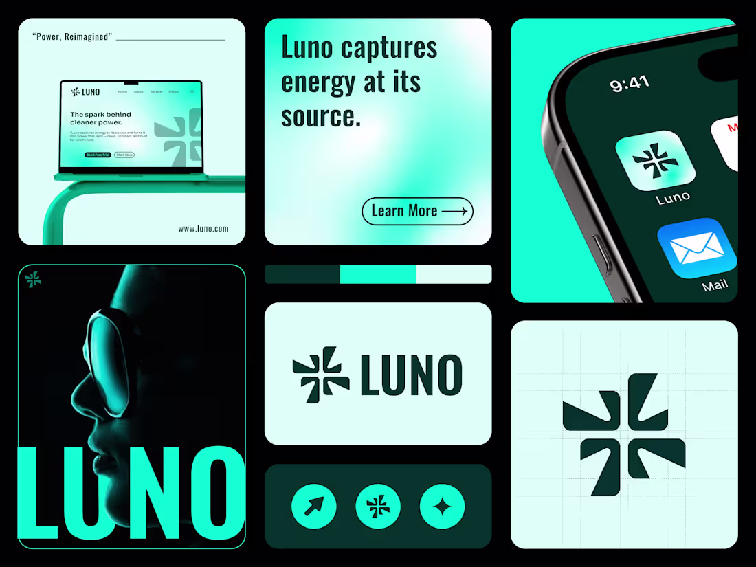 Cover image for Brand Identity Design for Luno, a Clean Energy Company