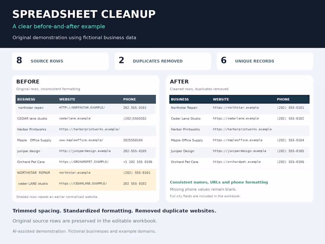 Cover image for CSV Cleanup: Exact Duplicate Removal