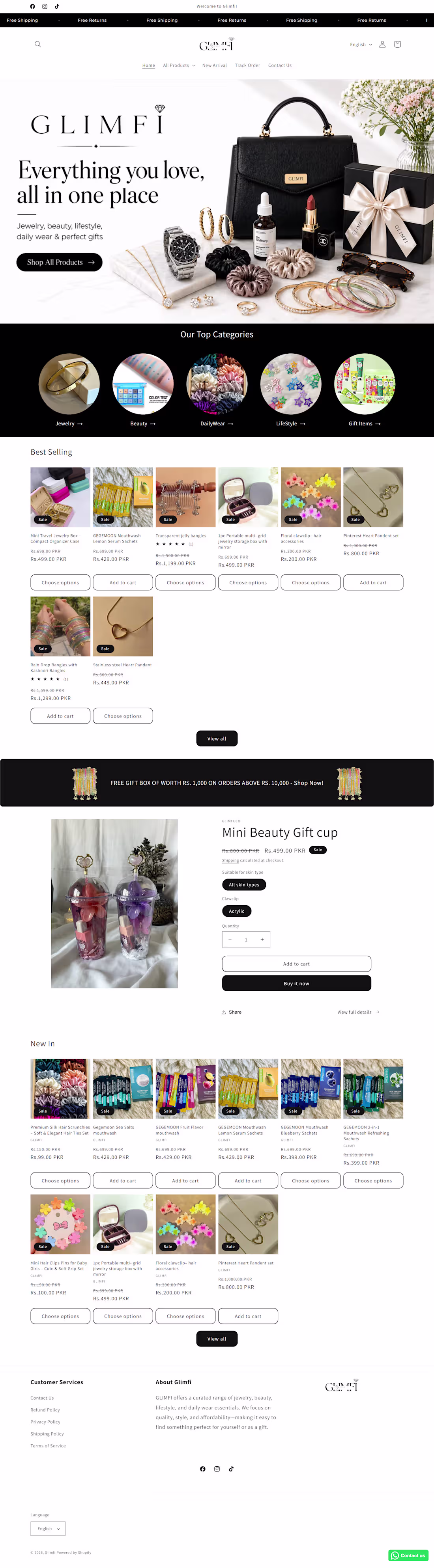 Cover image for Jewelry and Beauty website