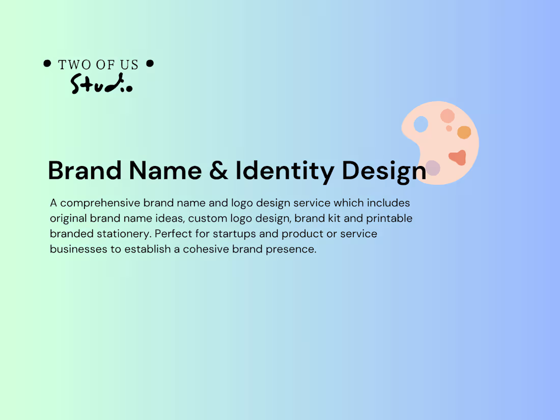 Cover image for Brand Identity & Design: Name, Logo, Tagline & Typography