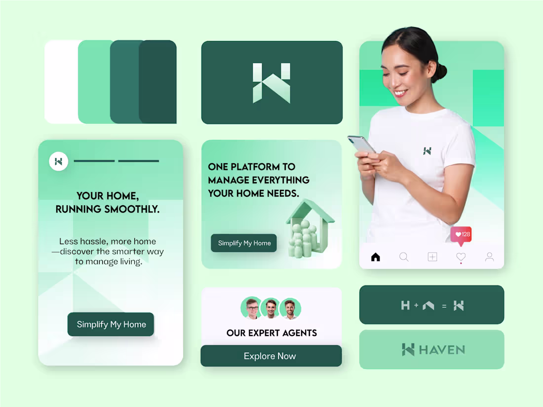 Cover image for Haven- Branding and logo design