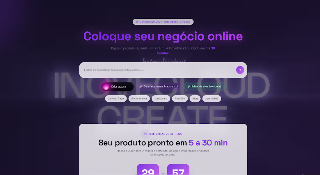 Cover image for InoveCreate - IA que Gera Produtos Digitais