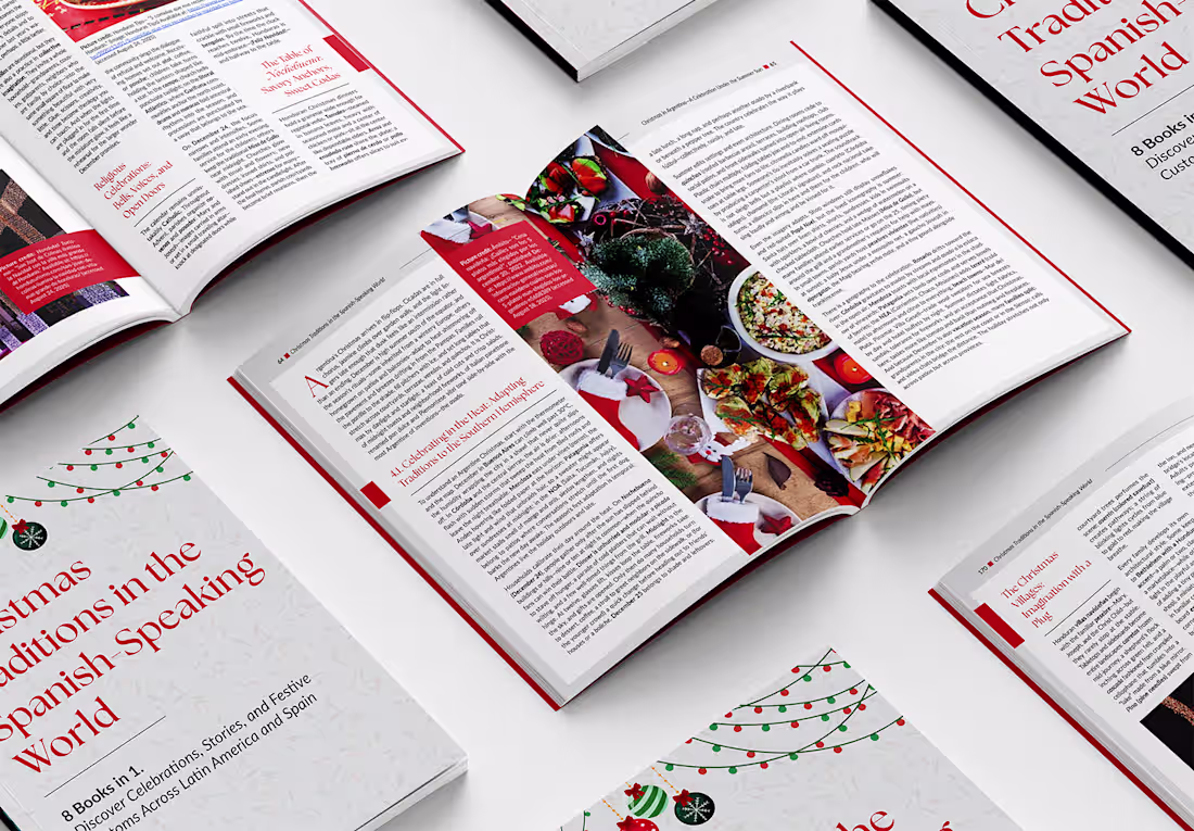 Cover image for Editorial design of Chiristmas book-Paperback