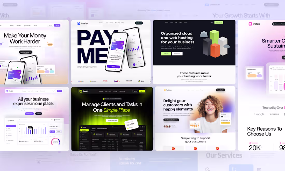 Cover image for High Converting SaaS Website UI UX Design for startup