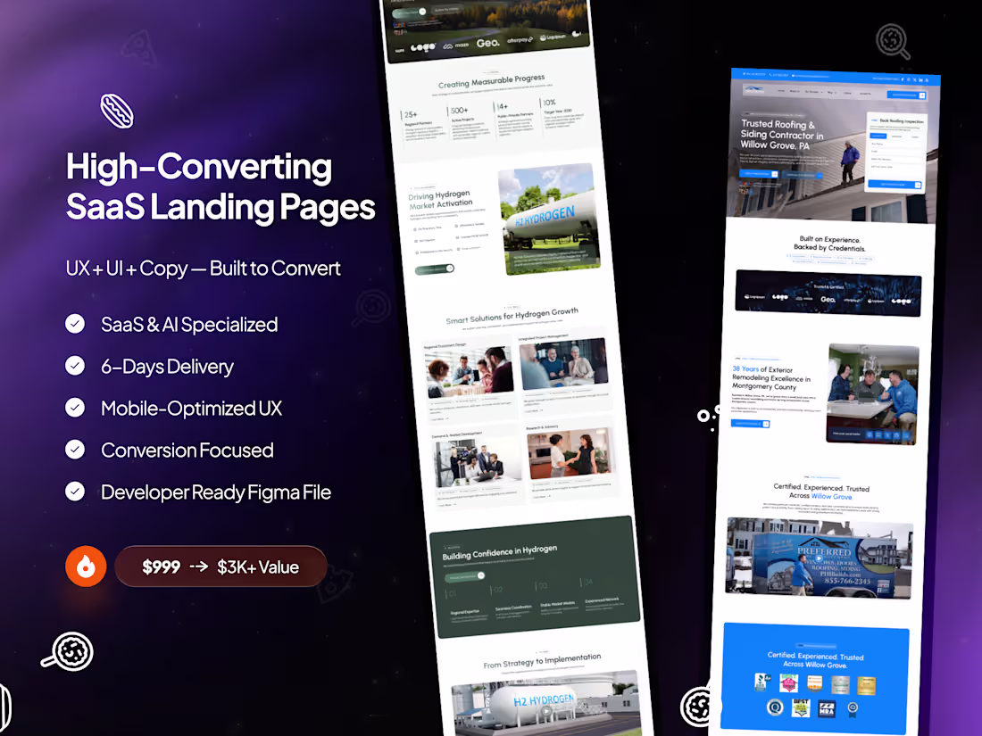 Cover image for High-Converting SaaS Landing Page Design (Copy + UX + UI Design)