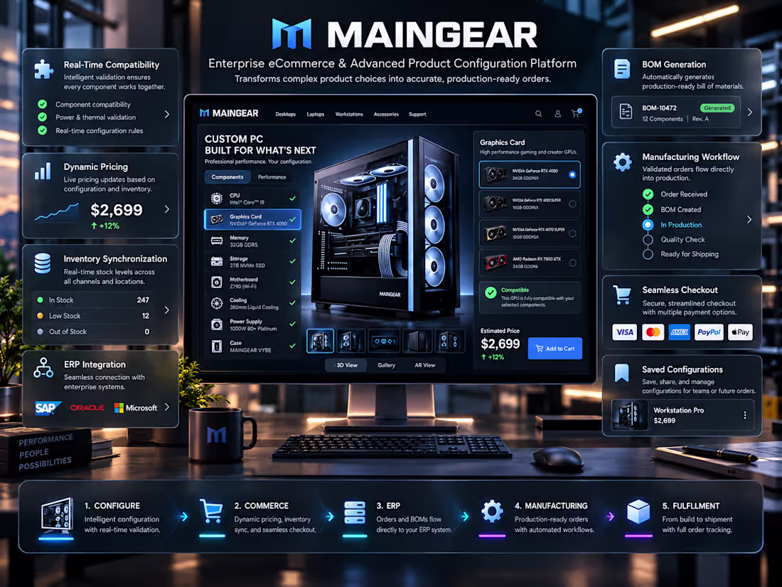 Cover image for Enterprise eCommerce & Advanced Product Configuration Platform