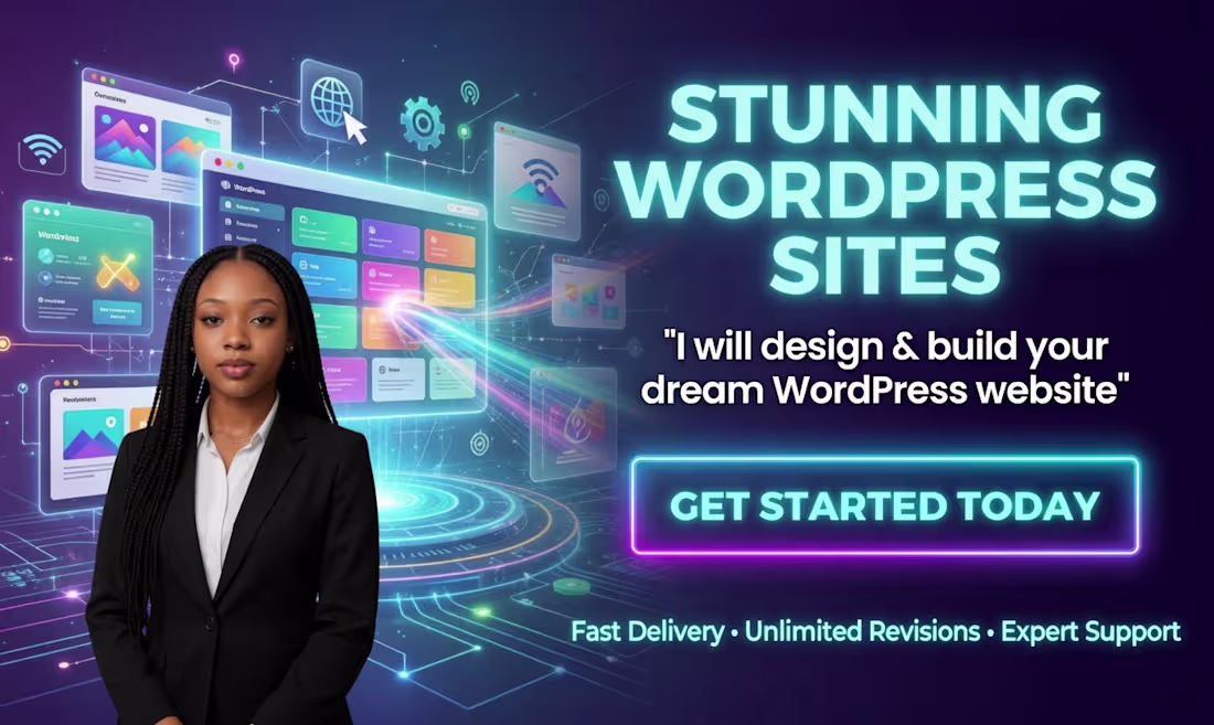 Cover image for wordpress website design,redesign and website developement