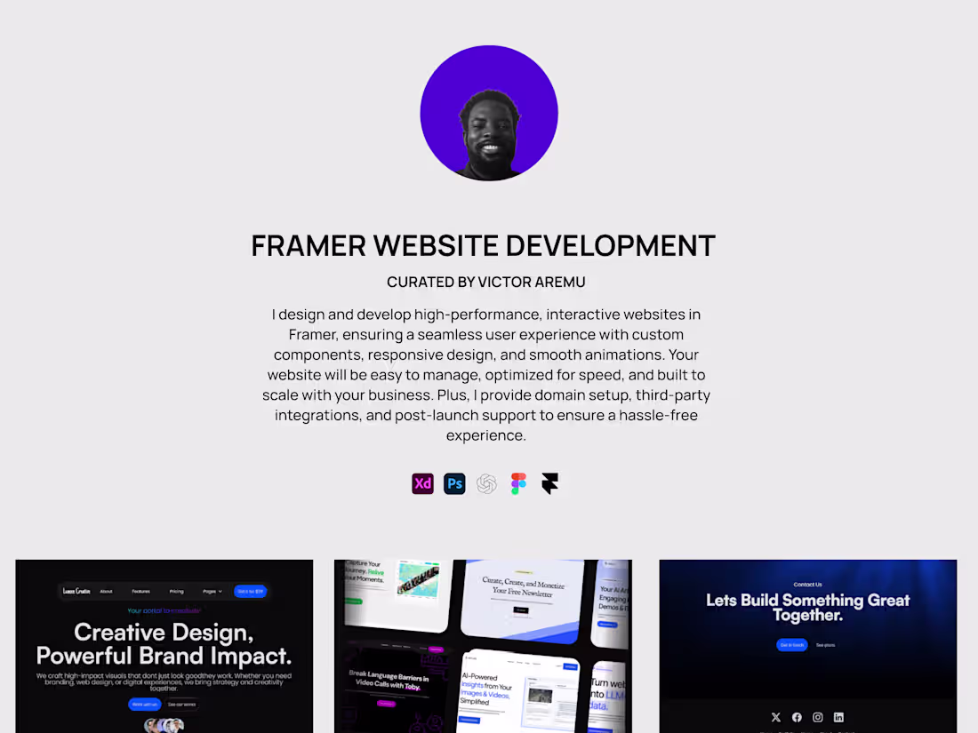 Cover image for Framer Website Development