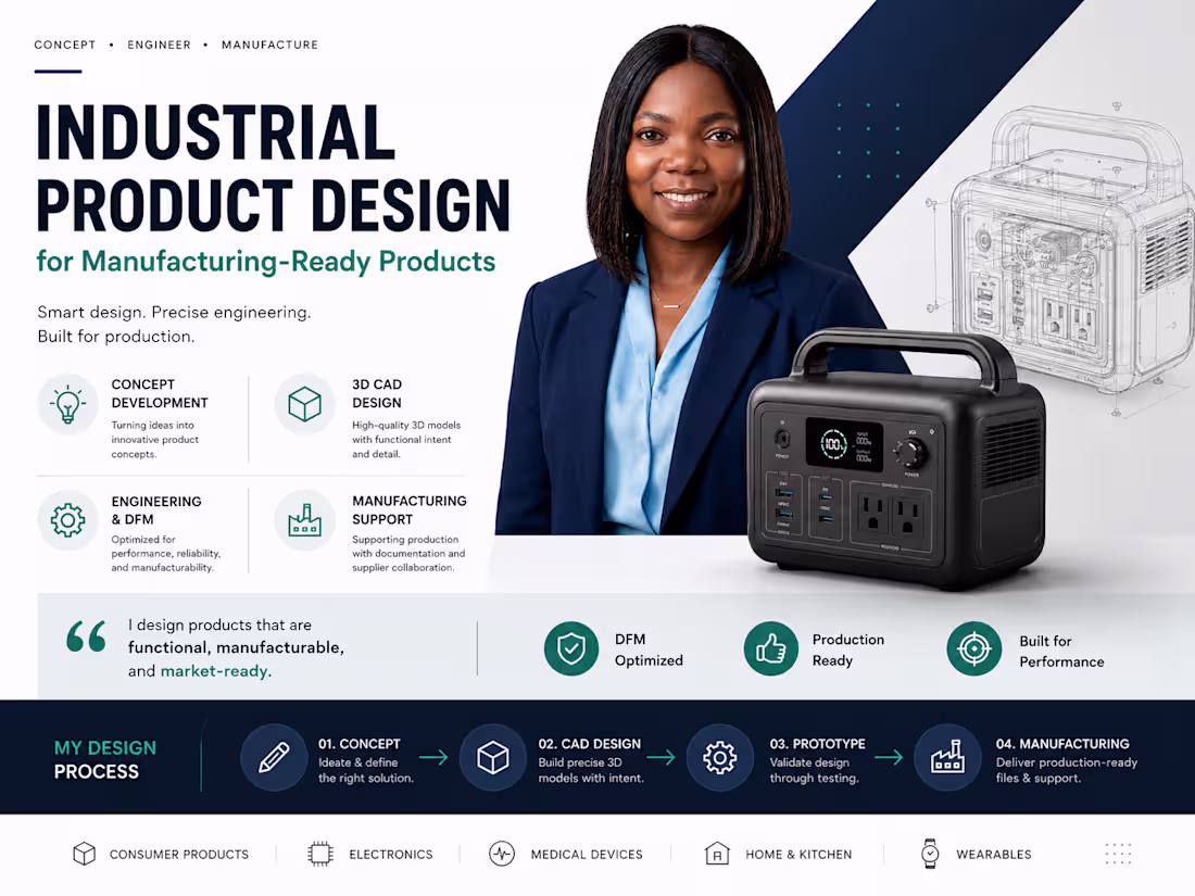 Cover image for Industrial Product Design for Manufacturing-Ready Products