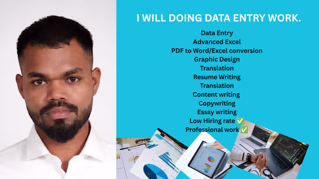 Cover image for I will be your professional data entry specialist.