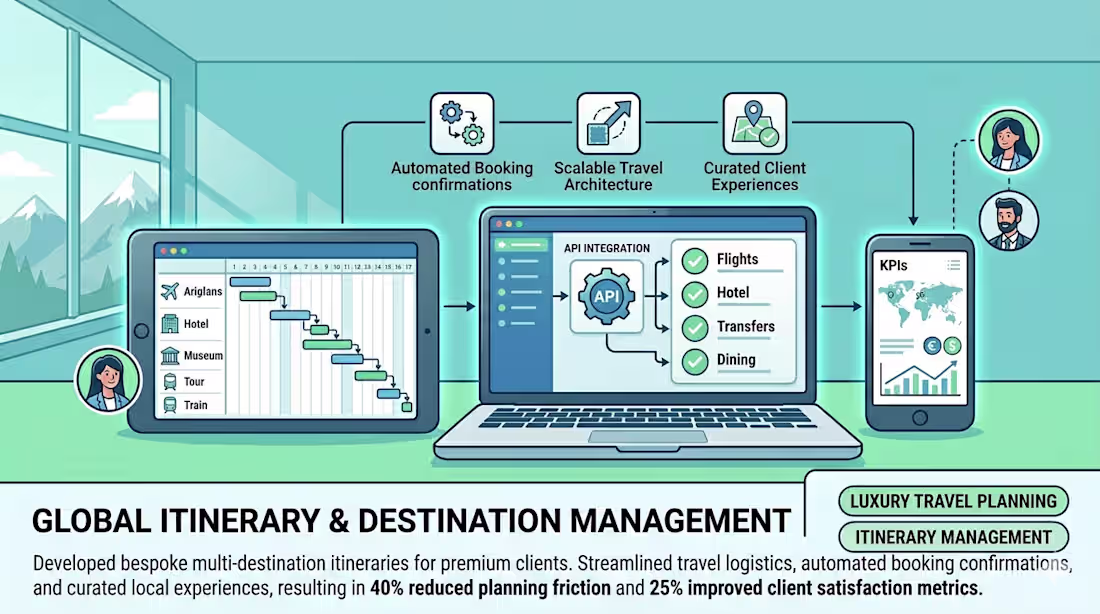 Cover image for Streamlined travel logistics, automated booking