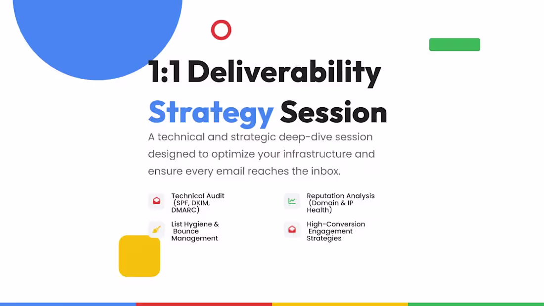 Cover image for 1:1 Deliverability Strategy Session