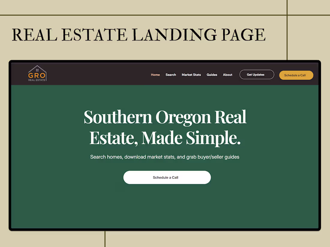 Cover image for Real Estate Landing Page