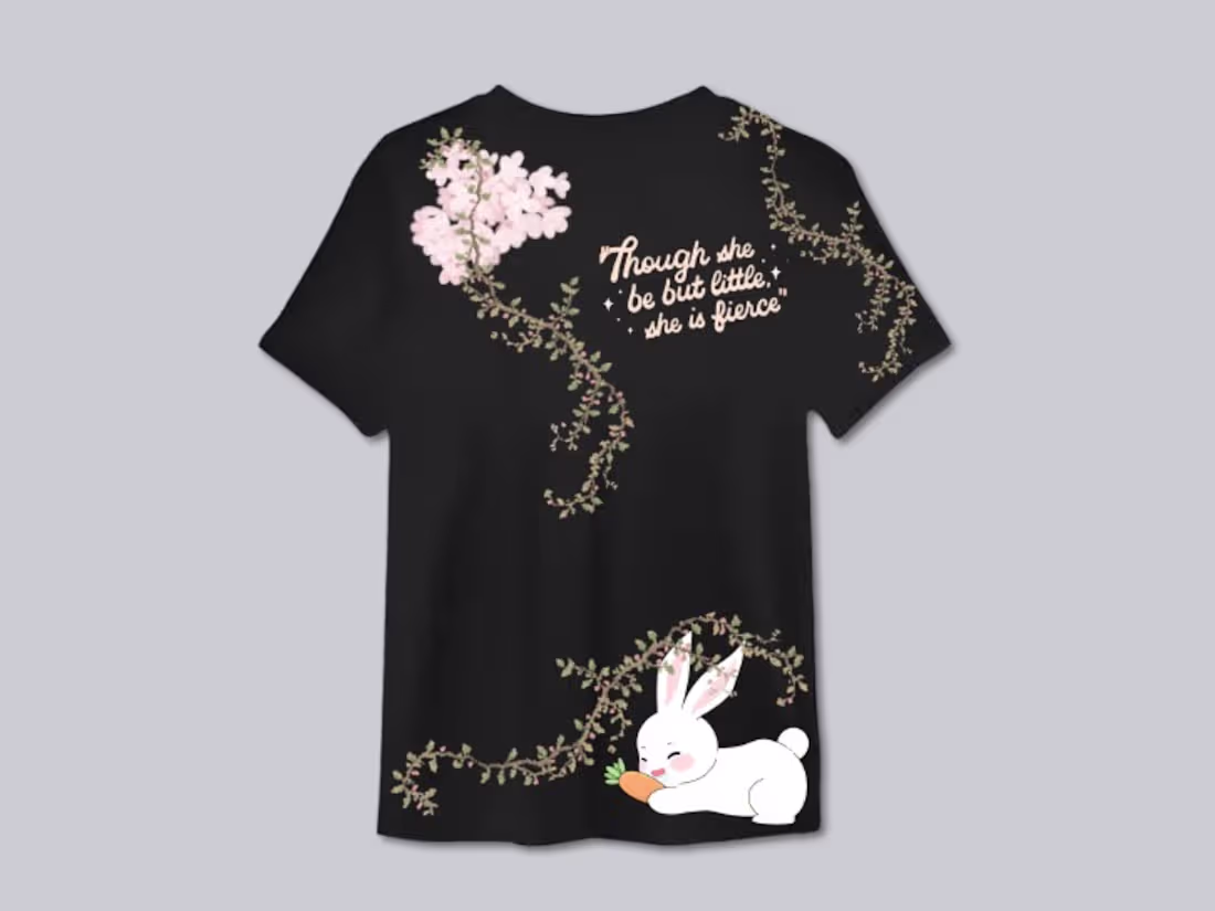 Cover image for Custom T-shirt design featuring cute