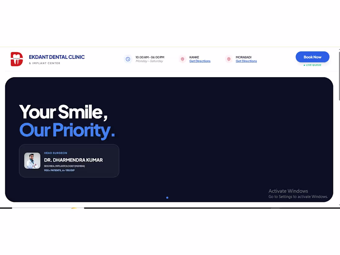 Cover image for Ekdant Dental Clinic Smart Clinic
