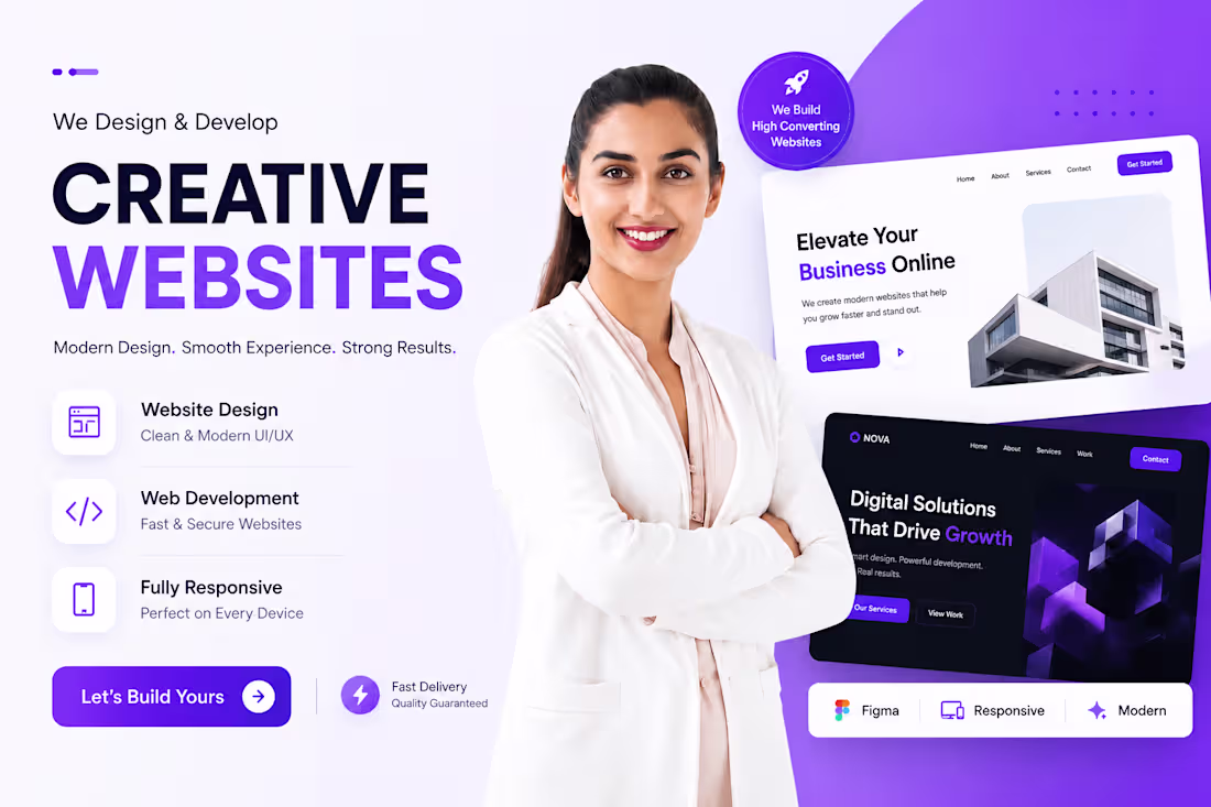 Cover image for I will develop creative and innovative landing page or website