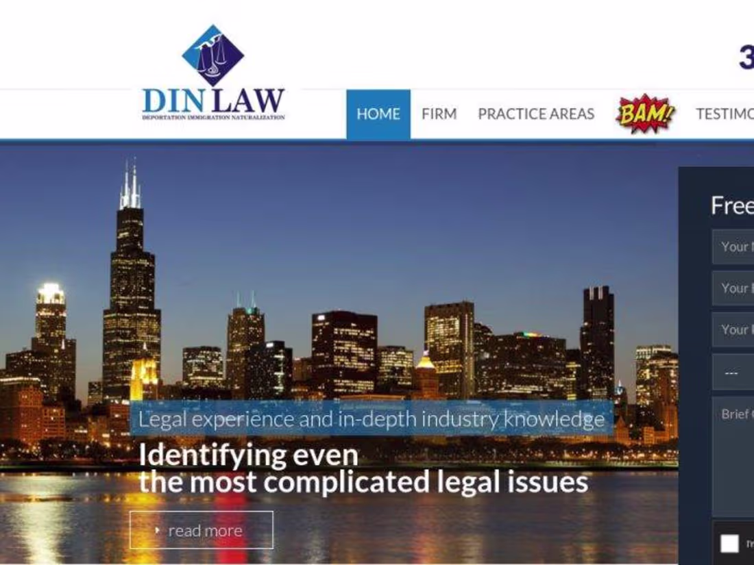 Cover image for Din Law Firm Website Enhancement