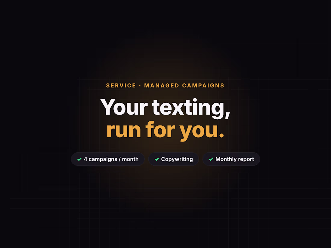 Cover image for Managed SMS Campaigns