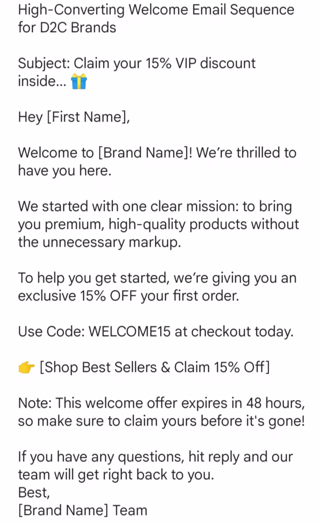 Cover image for High-Converting Welcome Email Sequence for