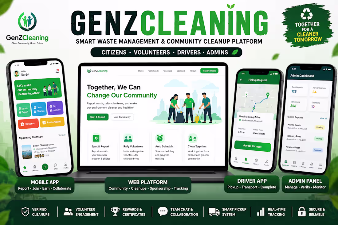 Cover image for 🚀 Project title - :GenZCleaning