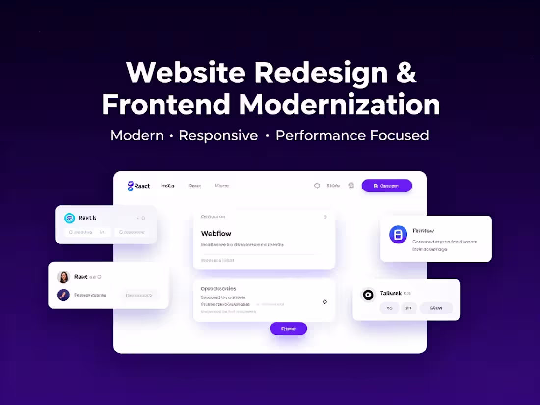 Cover image for Website Redesign & Frontend Modernization