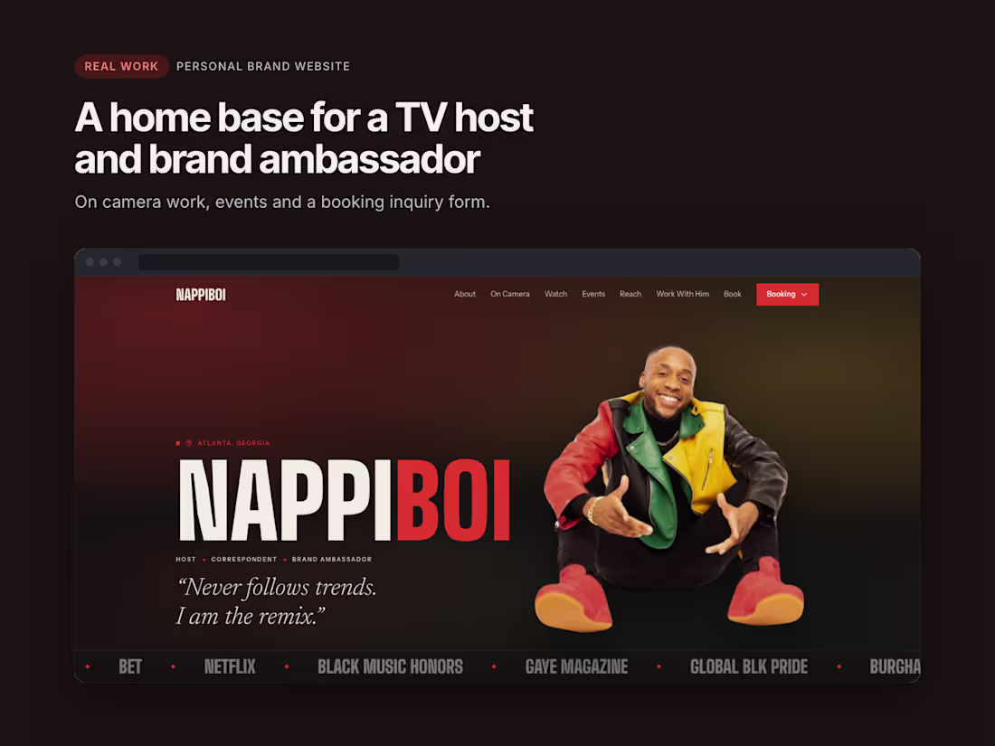 Cover image for A personal brand website and