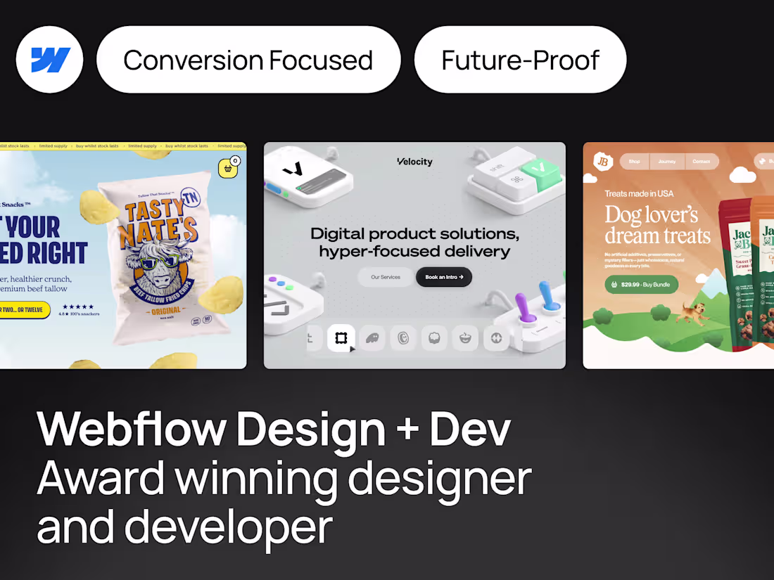 Cover image for Website Design & Website Development in Webflow