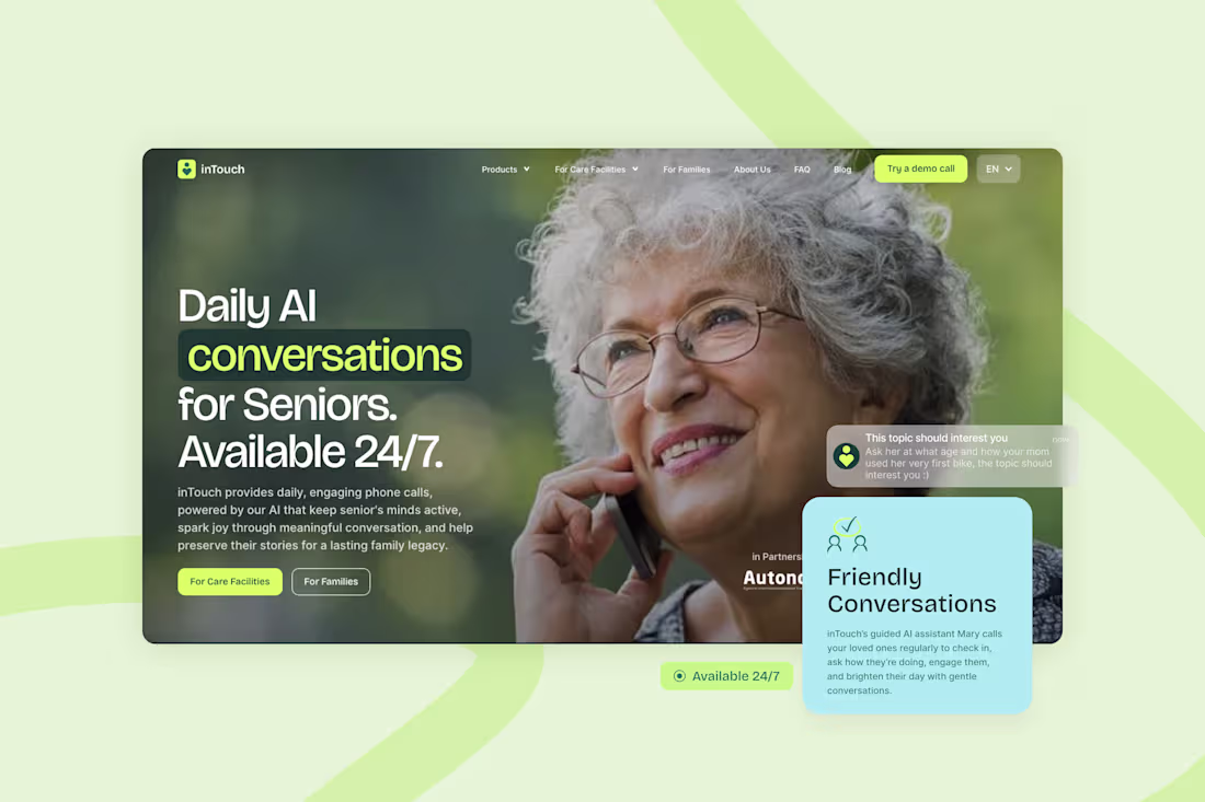 Cover image for inTouch Brand Refresh and Website Rebuild