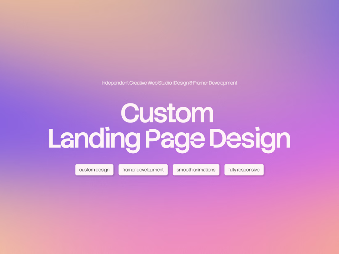 Cover image for Framer Website Development