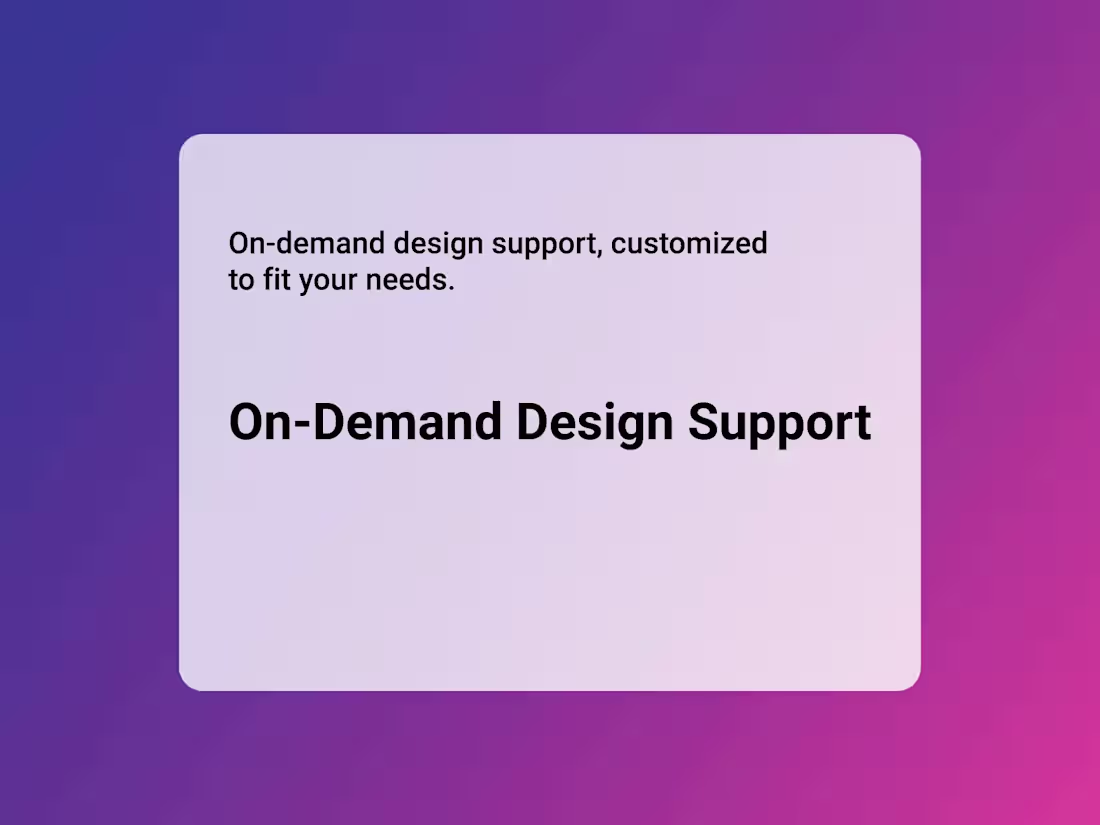 Cover image for Design Support