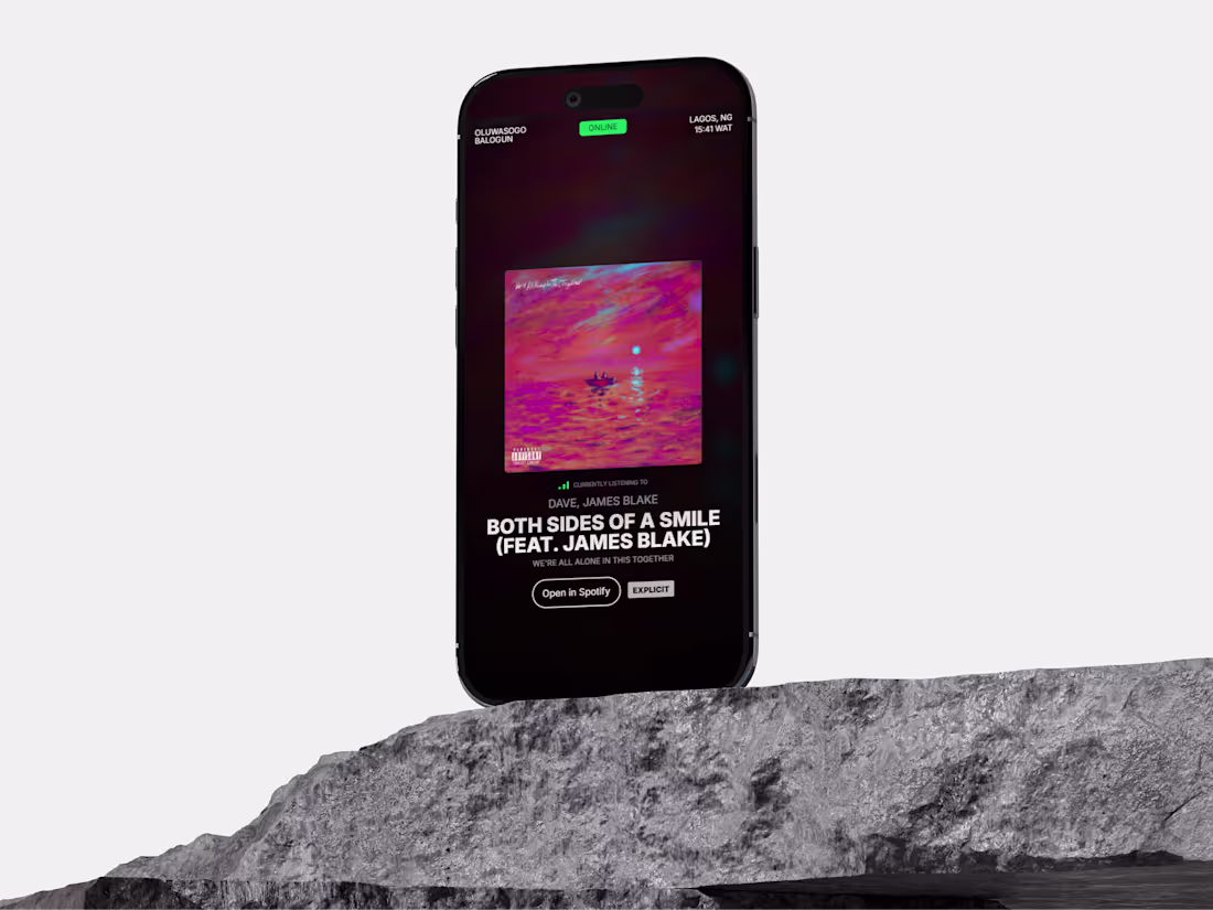 Cover image for Spotify Now Playing Demo https://balogunoluwasogo-now-playin...