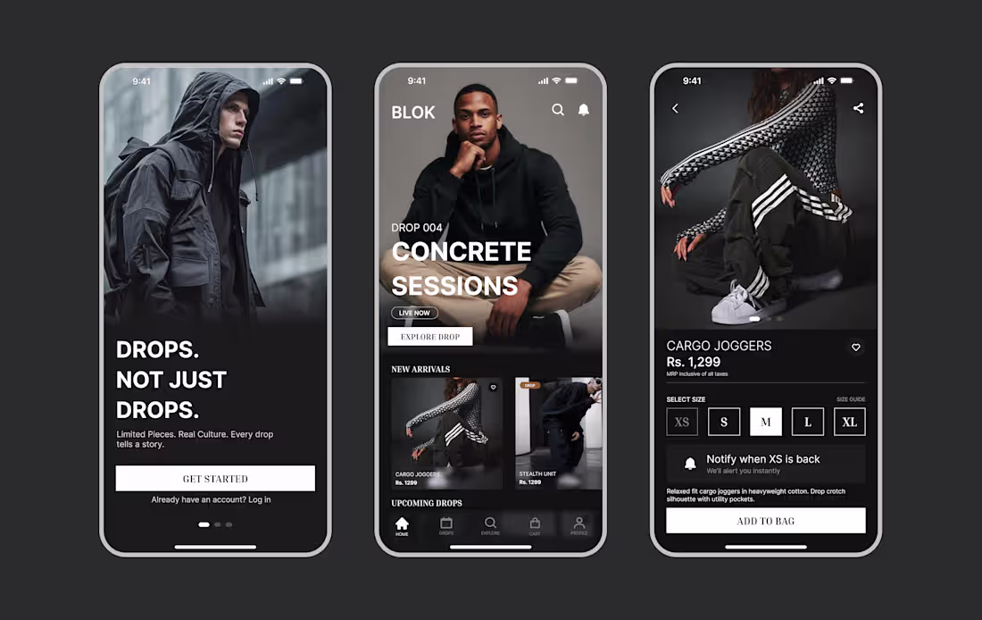 Cover image for BLOK — Drop culture, designed.
A
