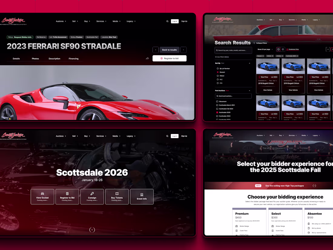 Cover image for Barrett-Jackson Website Redesign