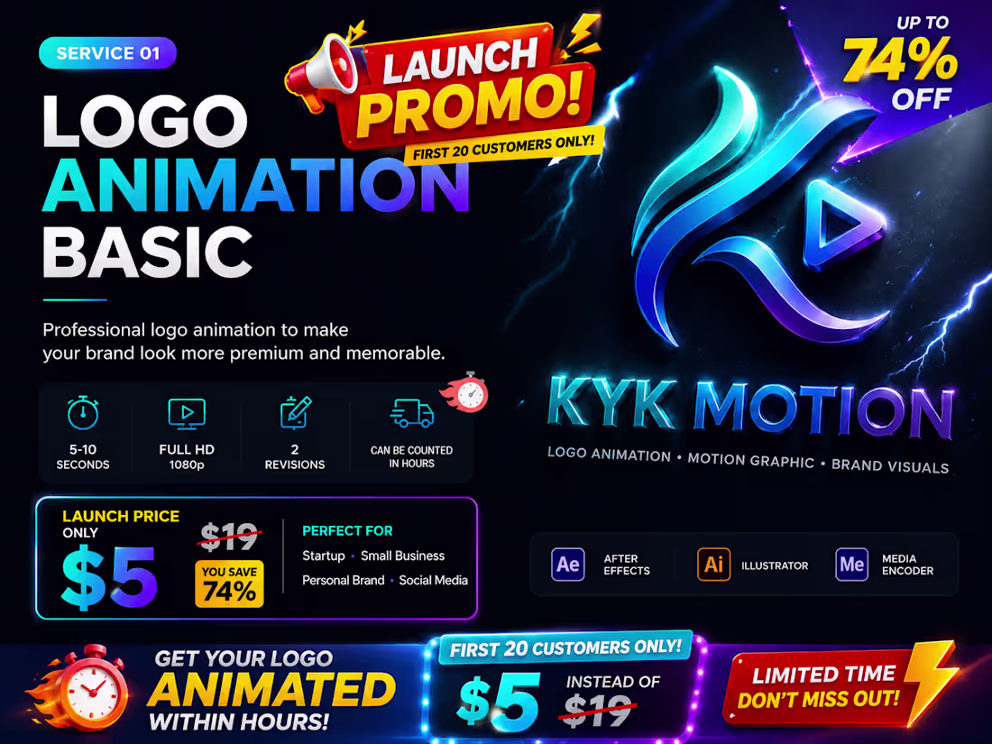 Cover image for SALE Logo Animation Basic