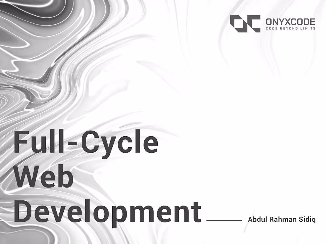 Cover image for Full-Cycle Web Development