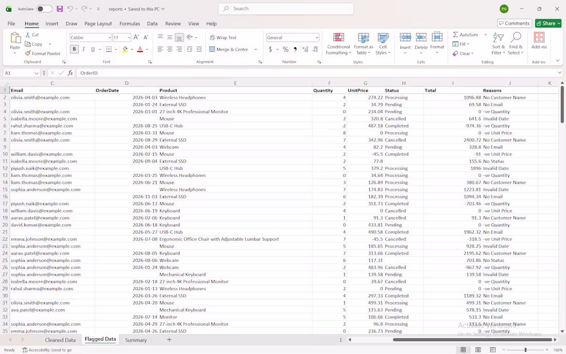 Cover image for I will clean and organize your CSV or Excel data