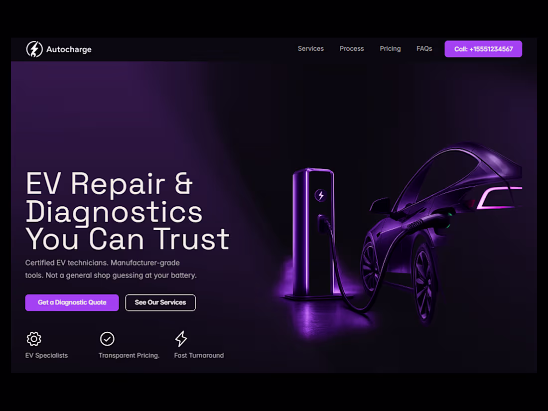Cover image for Autocharge, a Framer landing page