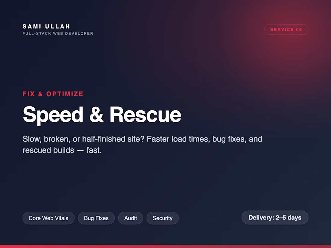 Cover image for WordPress / Shopify Speed Optimization & Rescue