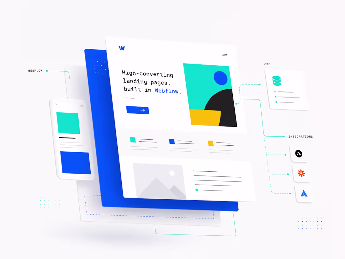 Cover image for Webflow Landing Page — Design + Build