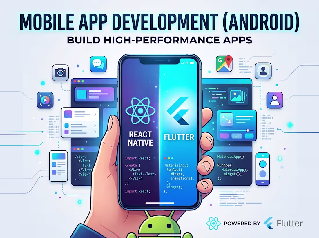 Cover image for Mobile App Development (ReactNative or Flutter)