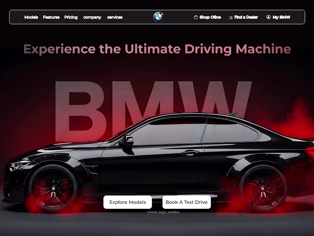 Cover image for BMW Website UI/UX Design