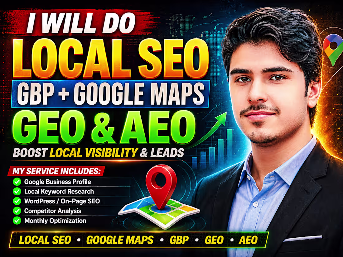 Cover image for I will do monthly local SEO, google maps, gbp, GEO and aeo