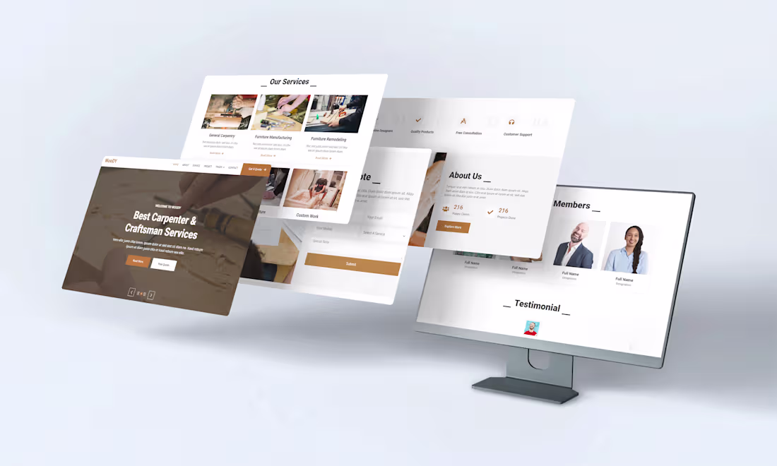 Cover image for WOOD WORK WEBSITE
