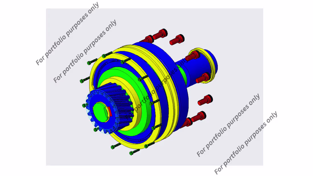 Cover image for Planetary Gearbox Internal Assembly -